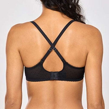 DOBREVA Women's Sexy Lace Balconette Bra for All Sizes