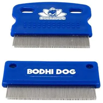 Bodhi Dog Tear Stain Remover Combs - Clean Crust, Dirt & Buildup Around Pet Eyes - Gentle, Durable, Easy-to-Use Grooming Tool for Dogs & Cats - Ideal for All Fur Types & Coats (Set of 2)