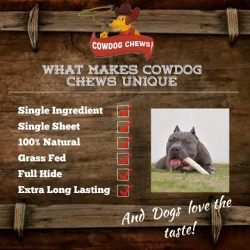 Cowdog Chews All Natural Rawhide Treats for Dogs