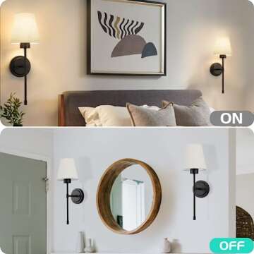 ShineTech Wall Sconces Set of 2 in Retro Style