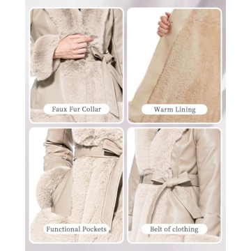 Stylish GRAN ORIENTE Faux Leather Jacket with Fur Collar