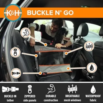 K&H Buckle N' Go Dog Car Seat for Safe and Comfortable Rides