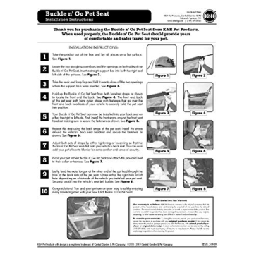 K&H Buckle N' Go Dog Car Seat for Safe and Comfortable Rides