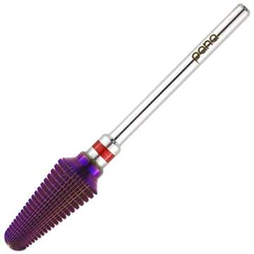 PANA USA 3/32” Purple Tornado Nail Carbide Drill Bit - Fast Remove for Acrylic or Hard Gels Remover Professional Manicure Pedicure Rotary Tool- Fine