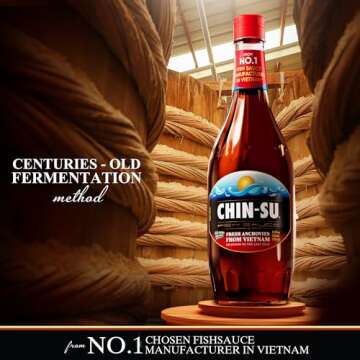 Chin-Su Premium Vietnamese Fish Sauce - Fresh Anchovies, Gluten-Free, 24.3 Oz