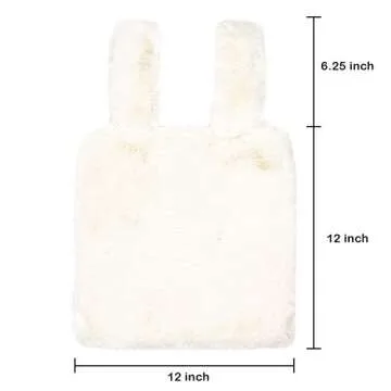 Chic Me Plus Faux Fur Wrist Tote Bag for Women