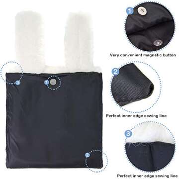 Chic Me Plus Faux Fur Wrist Tote Bag for Women