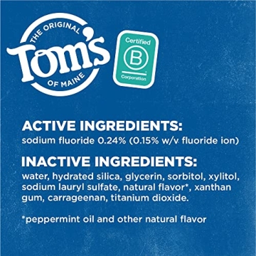 Tom's of Maine Natural Luminous White Toothpaste - Clean Mint
