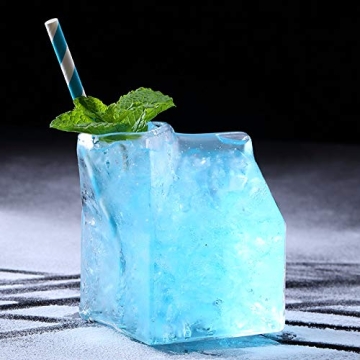 WUWEOT 4 Pack Glass Milk Carton - Stylish Drinkware Set