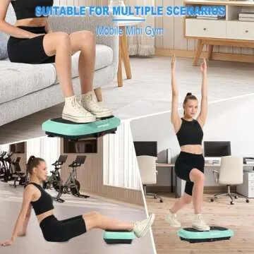 HOTWAVE Vibration Plate Exercise Machine for Lymphatic Drainage, Power Vibrating Plates Platform for Weight Loss - Whole Body Waver Shaker Vibration Plate Machine Home Gym Shaping Fitness Workout