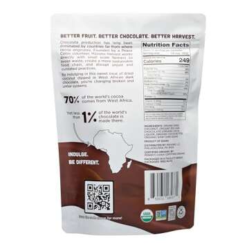 Mavuno Harvest Organic Chocolate Covered Coconut - Organic Dried Coconut Dipped in Dark Chocolate - ...