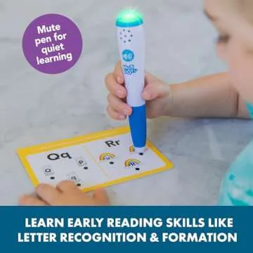 Educational Insights Hot Dots Alphabet Set with 72 Activities, Learn to Read Preschool Set with Interactive Pen, Ages 3+, Medium, Includes 36 Double-sided Cards and Pen