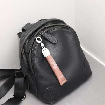 Keychain Cap for Summer Fridays,Lip Balm Replacement Cover,Attachment for Lip Balm,(ONLY Cap) (White)