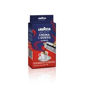 LavAzza medium roast Crema e Gusto Ground Coffee 8.80 oz (Pack of 8)