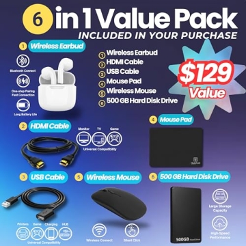 HP 14 Laptop Student Business 2025 Flagship Computer, AI Copilot, 4-Core 13th Gen Intel CPU, 16GB RA...