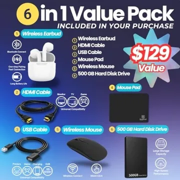 HP 14 Laptop Student Business 2025 Flagship Computer, AI Copilot, 4-Core 13th Gen Intel CPU, 16GB RA...