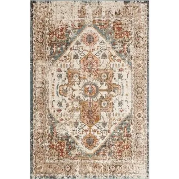 nuLOOM Oriental Rug Vintage Design Durable Easy Clean