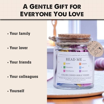 Christian Gifts for Women Bible Verse Jar with Scriptures