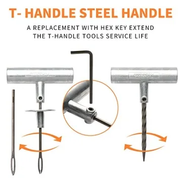 WYNNsky Tire Repair Kit for All Vehicles 60 Pcs Heavy Duty