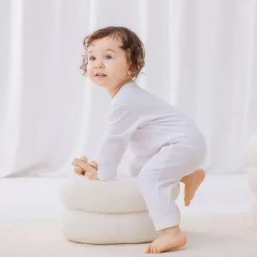 Bafeicao Baby Boy Girl 3 Pack Solid Romper Ribbed Long Sleeve Bodysuit Jumpsuit Infant Knitted Outfits Clothes, White+Grey+Black, 6-12M