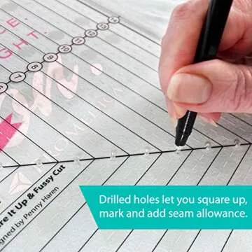 Creative Grids 12-1/2in Quilt Ruler for Accurate Cutting