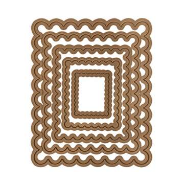 Spellbinders Classic Scalloped Rectangles Die Set for Crafters