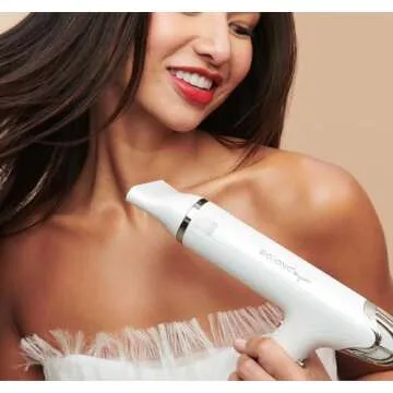 Bio Ionic Smart-X Hair Dryer with Diffuser, High-Efficiency Blow Dryer with 3 Heat & 3 Speed Settings, Diffuser Hair Dryer Gently Dries, Defines & Reduces Frizz, Self Cleaning Function, Alpine White
