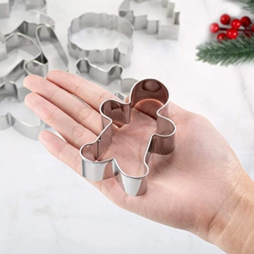 8Pcs Christmas Cookie Cutters Set for Holiday Fun