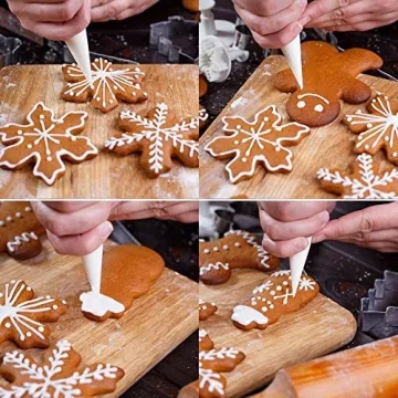 8Pcs Christmas Cookie Cutters Set for Holiday Fun