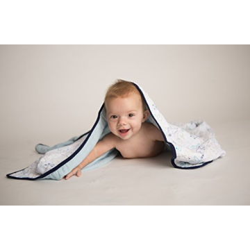 Hudson Baby Unisex Cotton Muslin Swaddle Blankets - 3-Pack