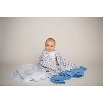 Hudson Baby Unisex Cotton Muslin Swaddle Blankets - 3-Pack