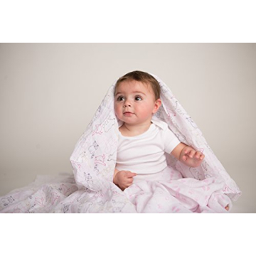 Hudson Baby Unisex Cotton Muslin Swaddle Blankets - 3-Pack
