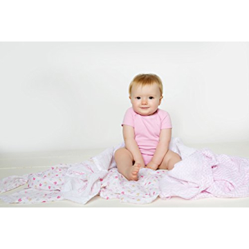 Hudson Baby Unisex Cotton Muslin Swaddle Blankets - 3-Pack