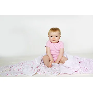 Hudson Baby Unisex Cotton Muslin Swaddle Blankets - 3-Pack