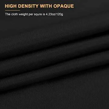 Aimosen 10 x 7 FT Black Backdrop Background for Photography, High Density Polyester Fabric Pure Black Photo Backdrop Curtain Screen Collapsible Seamless for Photoshoot Portraits Party Video Studio