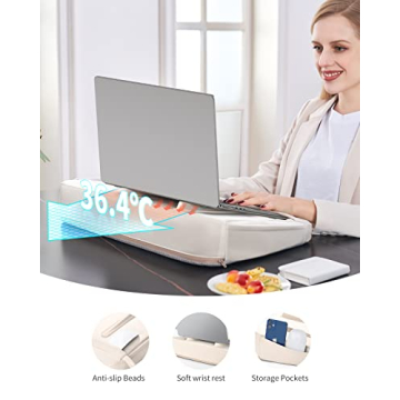 SAIJI Lightweight Portable Lap Desk for Laptop Use