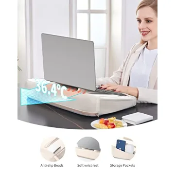 SAIJI Lightweight Portable Lap Desk for Laptop Use