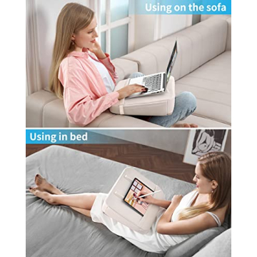 SAIJI Lightweight Portable Lap Desk for Laptop Use