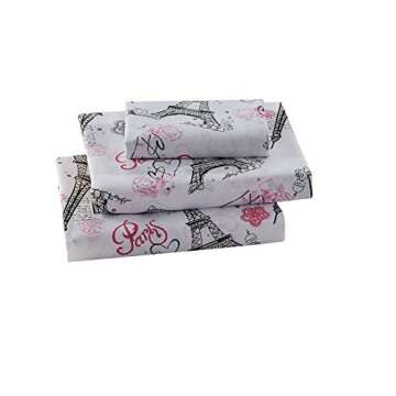 Paris Eiffel Tower 7 Piece Comforter Set - Queen Size