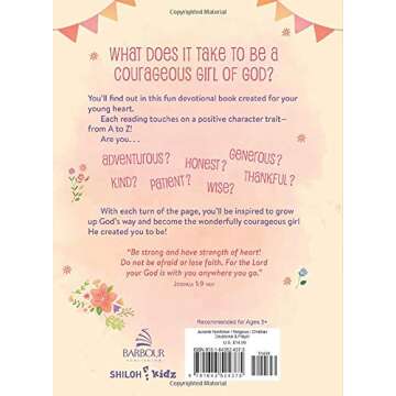 A to Z Devotions for Courageous Girls: Empowering Faith-Based Inspiration