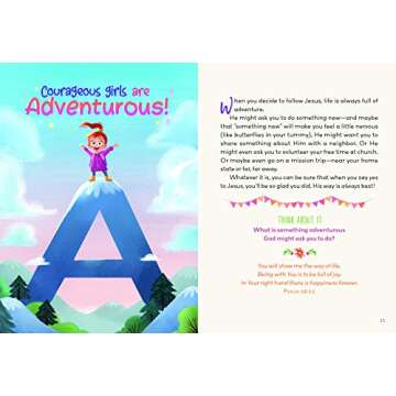 A to Z Devotions for Courageous Girls Inspirational Book