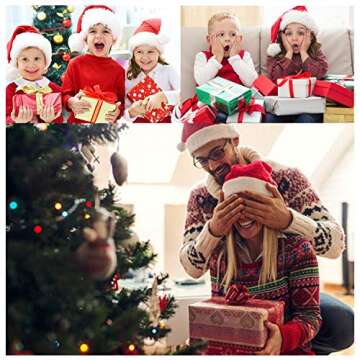 Holiday Velvet Santa Hat - Unisex Festive Party Essential