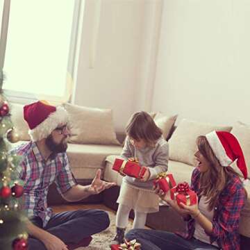 Holiday Velvet Santa Hat - Unisex Festive Party Essential