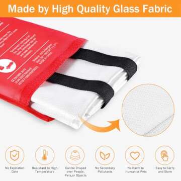 Mondoshop Emergency Fire Blanket - Home & Outdoor Safety