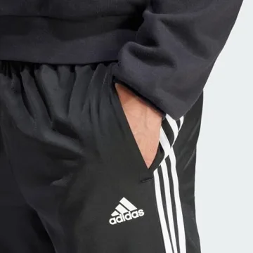 adidas Mens Essentials Warm-up Pants Black/White XS