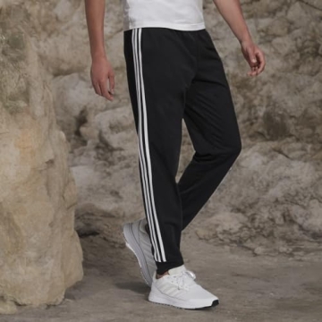 adidas Mens Essentials Warm-up Pants Black/White XS