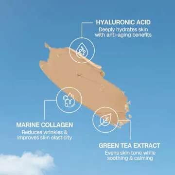 Bali Body BB Cream SPF15 - Natural Shade | Tinted Sheer Face Cream with Hyaluronic Acid & Marine Collagen | Paraben Free, For All Skin Types | Vegan, Cruelty Free Australian Made (35 ml/1.2 fl oz)