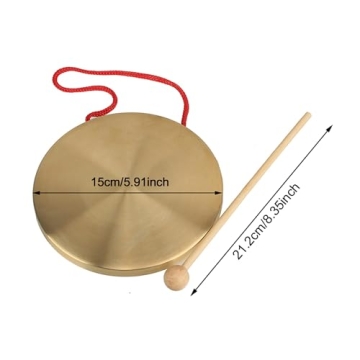 Yibuy Brass Opera Gong with Play Hammer for Events & Training