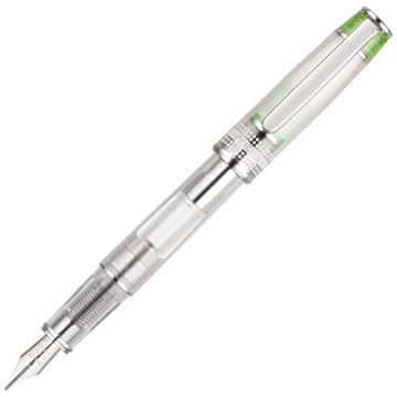 Pilot Prera Iron-Ai Calligraphy-Nib Transparent, Green Body Fountain Pen (FPRN-350R-TLGCM)