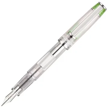 Pilot Prera Iron-Ai Calligraphy-Nib Transparent, Green Body Fountain Pen (FPRN-350R-TLGCM)